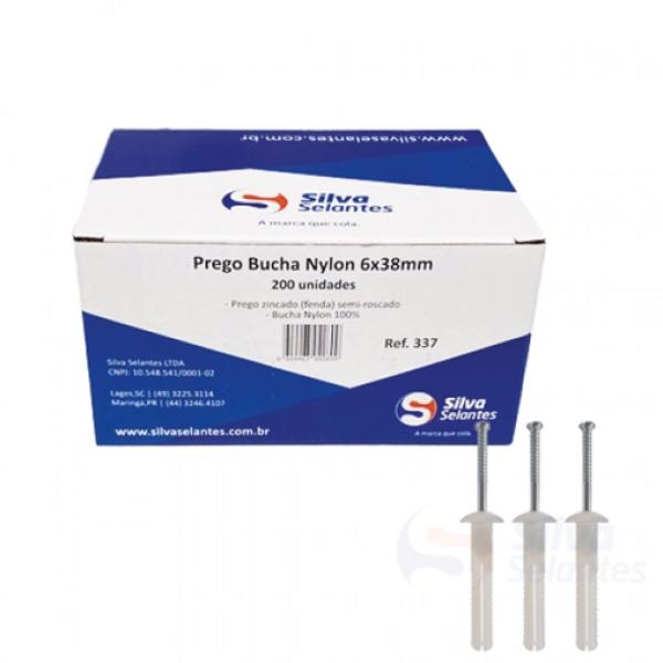 Prego Bucha Nylon 6x38 Silva