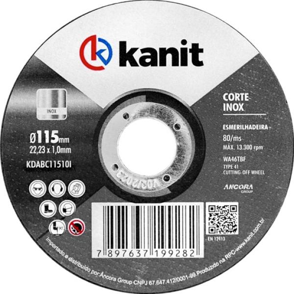Disco Abrasivo de Corte INOX Kanit