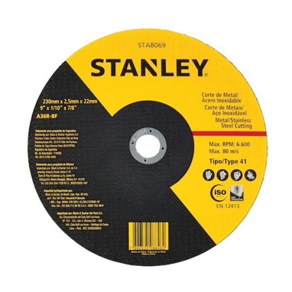 Disco Abrasivo Corte Inox - Stanley