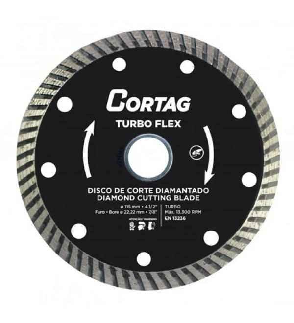 Disco de Corte Diamantado Turbo Flex 115 X 22,22mm - Cortag