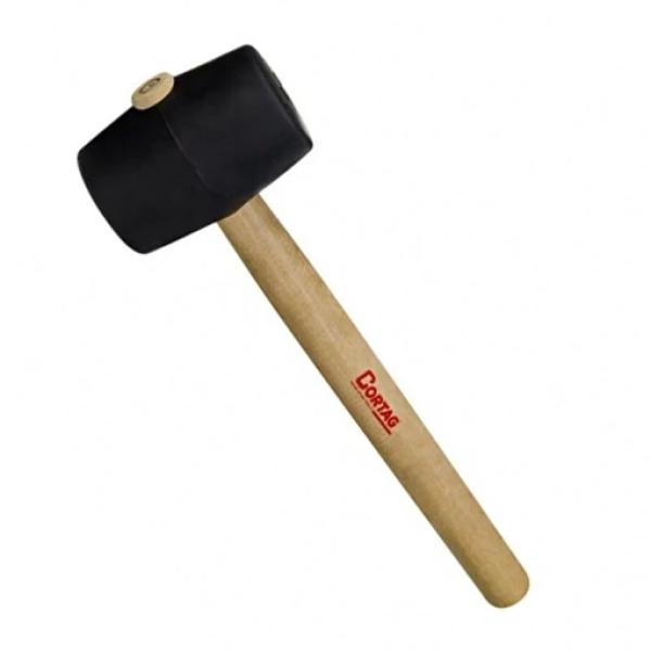 Martelo de Borracha Preto 50mm Tipo Americano - Cortag