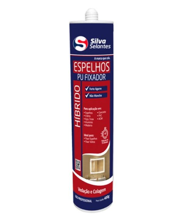 Pu Fixa Espelhos Branco Tubo 400g - Silva