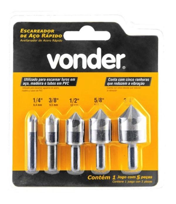 Jogo Escareador Aço Rápido 1/4