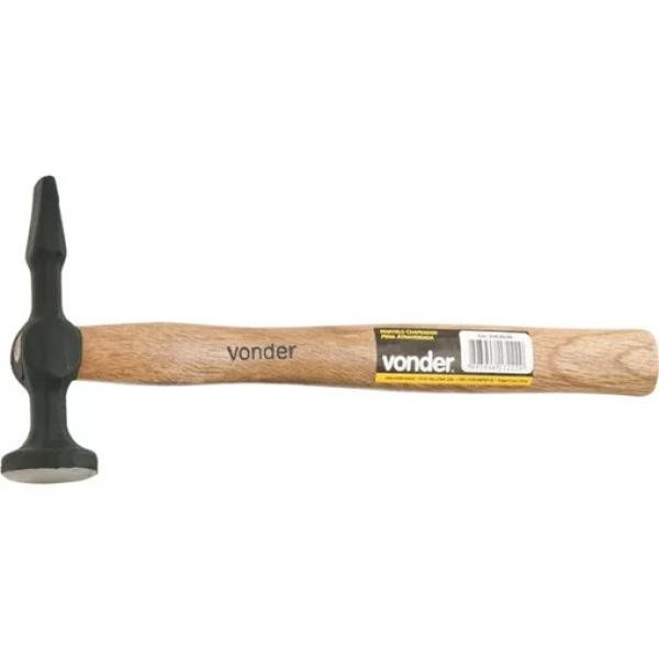 Martelo Chapeador Pena Atravessada Cabo Madeira - Vonder