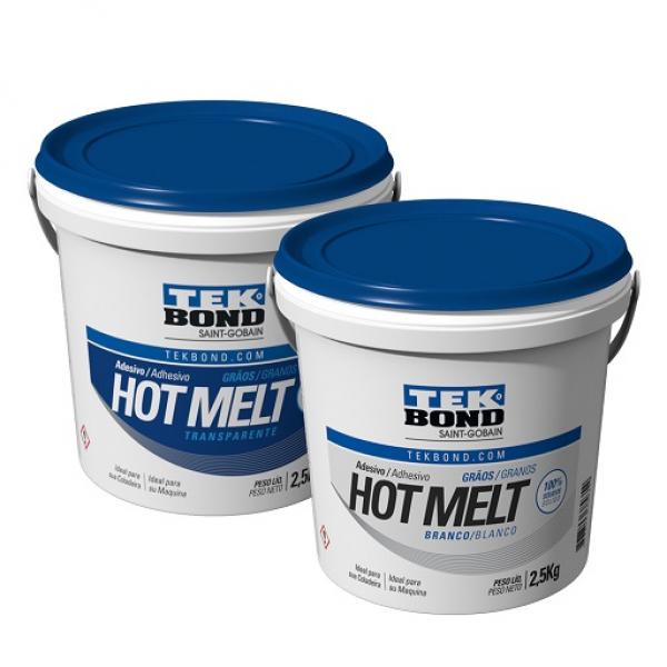 Cola Hot Melt Grãos Tekbond Balde 2,5kg